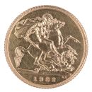 1982 Elizabeth II Decimal Portrait UK Half Sovereign Coin