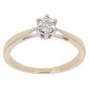 9ct Yellow Gold 0.04ct Diamond Solitaire Ring