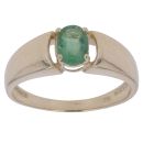9ct Yellow Gold Green Fluorite Single Stone Ring