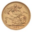 1899 Victoria Old Head Australia Full Sovereign Coin