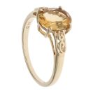 9ct Yellow Gold Citrine Single Stone Ring