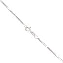 9ct White Gold 0.15ct Brilliant Cut Diamond Solitaire Pendant And Chain 16"