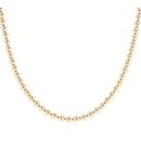 9ct Yellow Gold Beaded Chain 18"