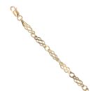 9ct Yellow Gold Fancy Bracelet 7"
