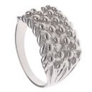 Silver Four Row Keeper Ring