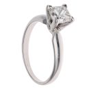 14ct White Gold 1.05ct Princess Cut Diamond Solitaire Ring