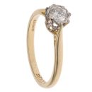 18ct Yellow Gold 0.40ct Brilliant Cut Diamond Solitaire Ring