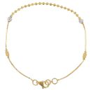 22ct Yellow Gold Intertwined Bracelet 7"