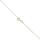 18ct Yellow Gold 0.01ct Diamond and Blue Topaz Pendant and Chain 18"
