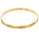 22ct Yellow Gold Diamond Cut Patterned Bangle