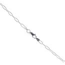 Silver Paperclip Chain 18" By Icesia