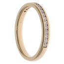 18ct Yellow Gold 0.20ct Brilliant Cut Diamond Half Eternity Ring