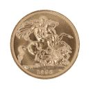 1958 Elizabeth II First Portrait UK Full Sovereign Coin