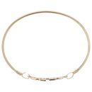 9ct Yellow Gold Cubic Zirconia Mum Hinged Bangle