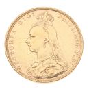 1892 Victoria Jubilee Head UK Full Sovereign Coin
