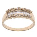 18ct Yellow Gold 0.40ct Brilliant and Baguette Cut Diamond Fancy Ring