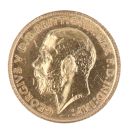 1913 George V Large Head UK Half Sovereign Coin