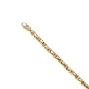 18ct Yellow Gold Beaded Fancy Bracelet 7.5"