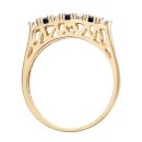 9ct Yellow Gold Sapphire and Diamond Eternity Ring