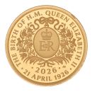2026 Charles III The Centenary of Queen Elizabeth II UK Full Sovereign Coin Boxed with Proof