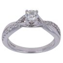 18ct White Gold 0.40ct Diamond Solitaire Ring