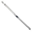 Silver Curb ID Bracelet 9" By Icesia