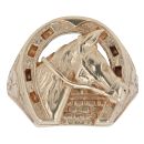 9ct Yellow Gold Horseshoe Ring