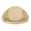 14ct Yellow Gold Square Polished Signet Ring