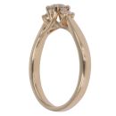 18ct Yellow Gold 0.50ct Brilliant Cut Diamond Trilogy Ring