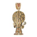 9ct Yellow Gold Orange Gemstone Sammy Figure Pendant