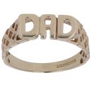 9ct Yellow Gold Patterned Dad Ring