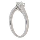 Platinum 0.30ct Princess Cut Diamond Solitaire Ring