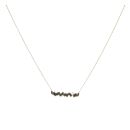 18ct Yellow Gold Sapphire And 0.05ct Diamond Suzanne Kalan Pendant And Chain 18"