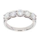 18ct White Gold Five Stone 1.56ct Diamond Ring