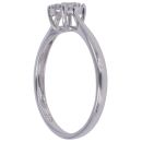 9ct White Gold 0.20ct Brilliant Cut Diamond Cluster Ring