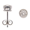 18ct White Gold 0.78ct Brilliant Cut Diamond Stud Earrings
