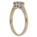 18ct Yellow Gold 0.20ct Round Brilliant Cut Diamond Trilogy Ring