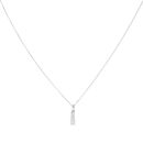 18ct White Gold 0.25ct Brilliant Cut Diamond Trilogy Pendant And Chain 18"