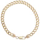 9ct Yellow Gold Curb Bracelet 9"