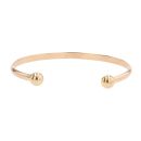 9ct Yellow Gold Plain Torque Bangle