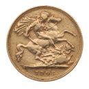 1902 Edward VII Large Head UK Half Sovereign Coin