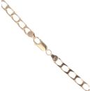 9ct Yellow Gold Square Curb Chain 20"