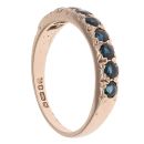 9ct Yellow Gold Sapphire Half Eternity Ring
