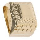 14ct Yellow Gold Patterned Signet Ring