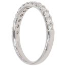 9ct White Gold 0.60ct Brilliant Cut Diamond Half Eternity Ring