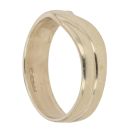 9ct Yellow Gold Patterned Wishbone Ring