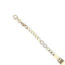 14ct Yellow Gold Cubic Zirconia Infinity 6" ID Bracelet