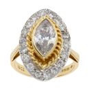 18ct Yellow Gold 2.40ct Diamond Fancy Ring