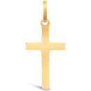 9ct Yellow Gold Plain Solid Cross