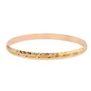 14ct Yellow Gold Patterned Bangle